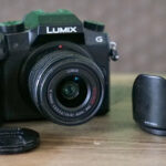 Panasonic G7 with the kit 14-42 mm lens.